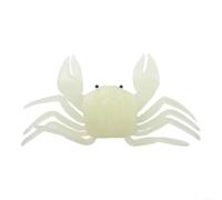 Cangrejo artificial suave señuelo 7 cm 14 cm material de PVC para pesca en el mar agua salada barco de playa para kayak, lubina, pez rojo, snook, trampa, cebo de arrastre, blanco o rojo (blanco L)