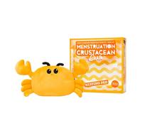 Cangrejo crustáceo menstrual: almohadilla térmica apta para microondas para calambres menstruales y cuidado personal, aroma a lavanda