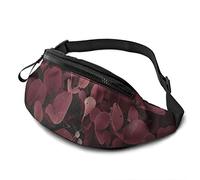 Cangurera abstracta de color marrón con correa ajustable para mujeres y hombres, casual, con correa ajustable, para exteriores, correr, senderismo, Jardín abstracto de color marrón, Talla única, moda