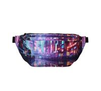 Cangurera cruzada con correa ajustable con estampado de Hacker Era para viajar, correr, senderismo