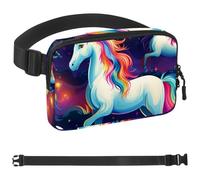 Cangurera cruzada Multiple Rainbow Unicorns-130 para hombres y mujeres, riñonera para viajes, casual, caminar, correr, senderismo, ciclismo, multicolor, 4 x 23 x 15 cm, multicolor,