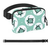 Cangurera de estilo unisex Colorful Sea Turtles-42: riñoneras de moda, bolsas cruzadas deportivas delgadas a la moda para correr, senderismo, senderismo, mujer y hombre, Multicolor 01, 1.5x9.0x5.9in