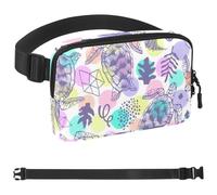 Cangurera de estilo unisex Colorful Sea Turtles-42: riñoneras de moda, bolsas cruzadas deportivas delgadas a la moda para correr, senderismo, senderismo, mujer y hombre, multicolor, (Multicolor 04