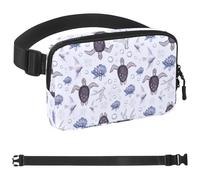 Cangurera de estilo unisex Colorful Sea Turtles-42: riñoneras de moda, bolsas cruzadas deportivas delgadas a la moda para correr, senderismo, senderismo, mujer y hombre, multicolor 09, 1.5x9.0x5.9in
