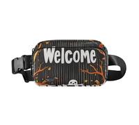 Cangurera de moda con diseño de calabaza amarilla divertida de dibujos animados para mujeres y hombres, mini con correa ajustable para ciclismo, senderismo, gimnasio, mariconeras de cintura para