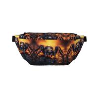 Cangurera grande Spider in The Light, regalos para disfrutar de deportes, festivales, entrenamiento, viajes, correr, casual, Black, Talla única
