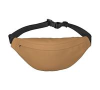 Cangurera ligera para correr, senderismo, color sólido, estampado marrón, riñonera grande para entrenamiento, viajes, color negro, talla única, deportes, negro, talla única, deportes, Black, Talla