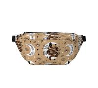 Cangureras grandes para mujeres y hombres, cruzadas, bohemias, caricaturas, serpiente, ojos de luna, bolsas cruzadas de viaje para mujer, a la moda, riñonera para mujeres y hombres, riñonera para