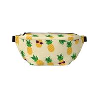 Cangureras grandes para mujeres y hombres, cruzadas, bonitas bolsas cruzadas de viaje con gafas de sol de piña para mujer, bolsa de cinturón para mujeres y hombres, bolsa cruzada para cintura para