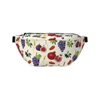 Cangureras grandes para mujeres y hombres, cruzadas, bonitas bolsas cruzadas de viaje de granada de uva para mujer, a la moda, riñonera para mujeres y hombres, bolsa de cintura para mujer con correa