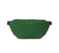 Cangureras grandes para mujeres y hombres, cruzadas, bonitas bolsas cruzadas de viaje verde loro para mujer, bolsa de cintura para mujer, bolsa de cinturón para mujeres y hombres, cruzada con correa