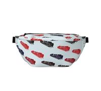 Cangureras grandes para mujeres y hombres, cruzadas, con patrón de trenes, de color, bolsas cruzadas para mujer, a la moda, riñonera para mujeres y hombres, riñonera para mujer con correa ajustable