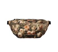Cangureras grandes para mujeres y hombres, cruzadas, estilo vintage, con encanto rústico, bolsos cruzados de viaje para mujer, a la moda, riñonera para mujeres, hombres, bandolera con correa ajustable