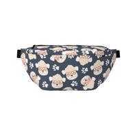 Cangureras grandes para mujeres y hombres, cruzadas, lindas gafas de amor de perro, bolsas cruzadas de viaje para mujer, bolsa de cinturón para mujeres y hombres, bolsa de cintura para mujer con