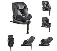 Canguro asiento infantil Hoku i-Size (40-150cm) grupo 0+/1/2/3 Isofix pata apoyo, color:gris