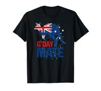 Canguro Australia Bandera Aussie G'Day Mate Camiseta