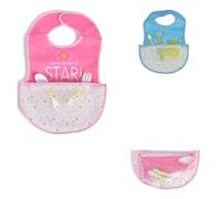 Canguro babero 1702 material EVA cierre de velcro bolsa de recogida impermeable, color:rosa