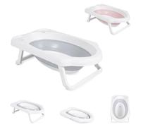 Canguro bañera plegable para bebés Maui, 84 cm de largo, desagüe, compartimentos, colores:canoso