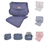 Canguro, bolso cambiador Naomi Cambiador, correa ajustable, cierre de cremallera, color:azul