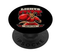 Canguro Boxeador Australia Combate Humor Deporte Fuerza PopSockets PopGrip Adhesivo