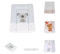 Canguro, cambiador Suave 50 x 70 cm, borde elevado acolchado, lavable, color:azul claro