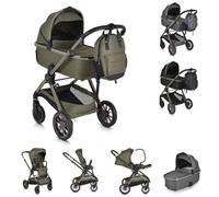 Canguro, cochecito 2 en 1 iClick plegable, bolso cambiador, asiento deportivo, color:verde