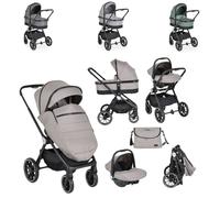 Canguro, cochecito combi 3 en 1 Christiano capazo silla de auto plegable bolso, color:beige