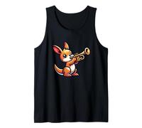 Canguro Con Trompeta Para Niños Camiseta sin Mangas