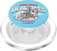 Canguro de café en café cafeína & La cafeína me Despierta PopSockets PopGrip para MagSafe