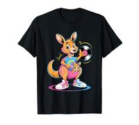 Canguro Dj Con Vinyl Para Amantes De Música Camiseta