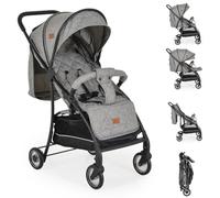 Canguro London Buggy, chasis de aluminio, respaldo ajustable, color:gris claro