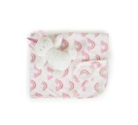 Canguro, manta bebé 90 x 75 cm con peluche manta bebé Manta canguro, color:rosa