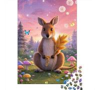 Canguro Puzzle De 1000 Piezas Desafío Rompecabezas Ocio Regalo Multicolor De Habilidad para Toda La Familia 1000pcs (75x50cm)