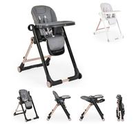 Canguro trona infantil Prime plegable ruedas regulables en altura tumbona bebé, colores:canoso