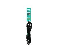 CANI C GEAR, Cordón de Tracción, Modelo Classica, Color Negro, Asa para sujeción en Modo Correa Larga, Asa de retención en Modo Correa Corta, Garantía de por Vida, 1,9 m