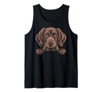 Caniche Boykin Spaniel, Divertido Perro LBD Que se asoma al pantano Camiseta sin Mangas