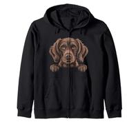 Caniche Boykin Spaniel, Divertido Perro LBD Que se asoma al pantano Sudadera con Capucha