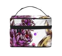 Caniche Colorido de Dibujos Animados divertidosBolsa de Maquillaje, Bolsa de Cosméticos Portátil para Mujer-Organizador de Cosméticos de Viaje, Regalo para Momentos Especiales