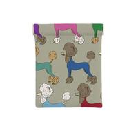 Caniche Colorido Divertidos Dibujos Animados, Squeeze Top Wallet Bolsa de Almacenamiento para Mujer Monedero pequeño Bolsa de Cambio