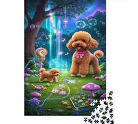 Caniche diminuto Puzzles 1000 Piezas Adecuado para Adultos Puzzle Difícil Caniche diminuto Actividad Familiar Retos Educativos Puzzle 1000pcs (75x50cm)