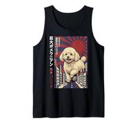 Caniche Gigante Tokyo Kaiju Pelea y descubre Japón Camiseta sin Mangas