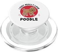 Caniche Kawaii I Just Really Love Cute Poodles Dog Lover PopSockets PopGrip para MagSafe