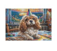 Caniche tierno Ciudad Puzzle 300 Piezas Cartón Resistente para Toda La Familia Menagerie Radiante y fantástica Diversión Familia Mejora Concentración Calidad Profesional Regalo Pensado 300 PCS