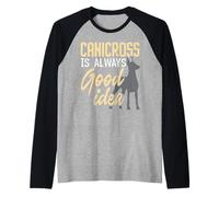 Canicross es siempre una buena idea para correr cachorro amante de los perros Camiseta Manga Raglan
