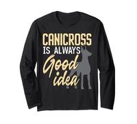 Canicross es siempre una buena idea para correr cachorro amante de los perros Manga Larga