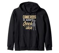 Canicross es siempre una buena idea para correr cachorro amante de los perros Sudadera con Capucha