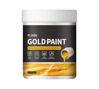 Canigegui Pintura De Oro Líquido Dorado, 300 G Pintura Hoja O-ro Secado Rápido, Pin-tura Lámina Or-o Líquido, Pint-ura Or-o Para Metal Madera Yeso, Pintu-ra De Lámina Oro Líq-uido