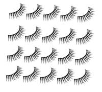 CANIGHT 10 Pares Pestañas postizas tira de pestañas máscara pestañas aspecto natural pestañas individuales pestañas finas dúo maquillaje makeup pestañas de mujer fibra de