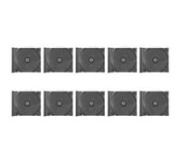 CANIGHT 10 Piezas Caja de Almacenamiento de Plástico Negro para CD y Dvd, Soporte Resistente que Protege Discos y Mantiene Firme cada Estuche Individual