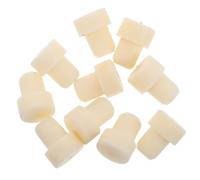 CANIGHT 10 Tapones de Goma para Botellas de Vidrio, Sellos de Botella de Vino Beige para Preservación de Aroma, Fáciles de Limpiar, Ideales para Hogares y Spas
